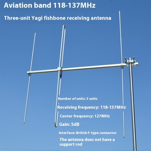 Airband Yagi xương cá 3-đơn vị RF Antenna 118-137MHz phát sóng Receiver cho sân bay tháp máy bay cuộc gọi - Product Image 2