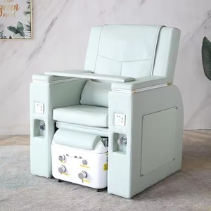 Fauteuil de pédicure électrique de luxe en cuir moderne pour salon de beauté, avec massage <span class=keywords><strong>et</strong></span> bassin de trempage des mains - Product Image 4