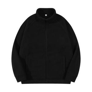 Veste polaire marron pour homme toutes saisons, col montant épaissi, polyvalente, idéale pour l'extérieur et les trajets urbains - Product Image 2