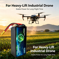 Paket Baterai Drone Ringan 6S 22Ah, Paket Baterai Isi Ulang untuk UAV Profesional