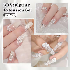 เจลทาเล็บแบบใสและสีขาว100ก.-1กก. เจลสำหรับแกะสลักแป้งปั้นแบบ3D น้ำหนัก1กก. ไม่เหนียวเหนอะหนะ - Product Image 3