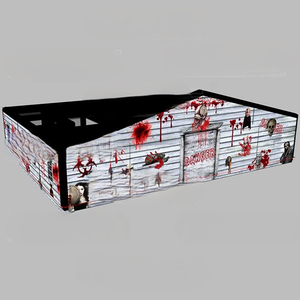 Intérieur/extérieur personnaliser <span class=keywords><strong>Halloween</strong></span> festival <span class=keywords><strong>maison</strong></span> <span class=keywords><strong>hantée</strong></span> jeu pour les enfants jouant fête commerciale nouveau design labyrinthe gonflable - Product Image 3