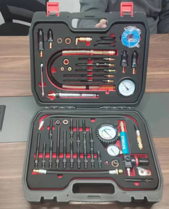 Kit de test de <span class=keywords><strong>compression</strong></span> et de détection de fuites 46 pièces avec jauge double jusqu'à 50 bars, idéal pour les moteurs <span class=keywords><strong>diesel</strong></span> HDI TDCi - Product Image 2