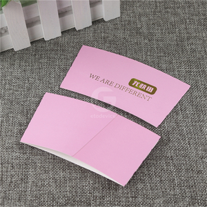 Disposable Custom Printed Embossed Disposable Paper <b>Coffee</b> Cup Sleeves for Paper Cups Eco Friendly <b>Takeaway</b> Use Food Grade - Product Image 5