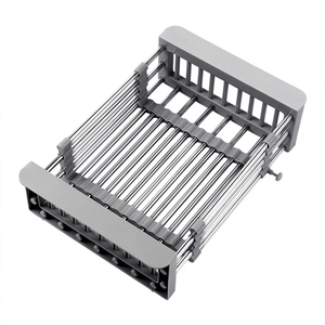 Évier de cuisine mettre baguettes évier au-dessus de l'évier égouttoir panier de vidange support de rangement rétractable - Product Image 4