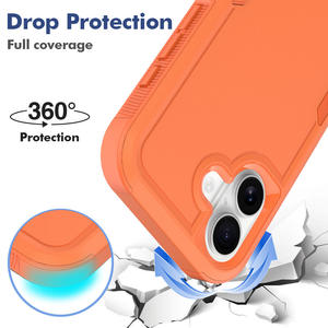 เคสโทรศัพท์กันกระแทก 2 in 1 วัสดุ TPU+PC สำหรับ iPhone 17 Pro Max, 17 Air, 17, 16 Plus, 16 Pro Max, 16, 15, 14, 13, 12, 11 - Product Image 2