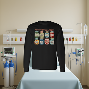 Thérapie respiratoire : c'est ma passion - T-shirt à manches longues pour la rééducation pulmonaire (RRT) - Product Image 3