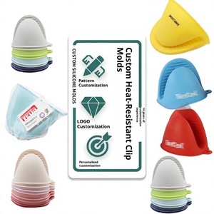 Gants en silicone personnalisés pour la cuisine, four, micro-ondes, isolation thermique, anti-brûlure, antidérapants, résistants aux hautes températures - Product Image 1