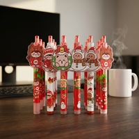 Crayon mécanique de Noël 0,5 mm, corps en plastique, logo personnalisé, cadeau promotionnel, crayon automatique pour enfants et étudiants