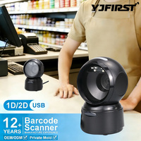 Escáner de Código de Barras Omnidireccional 2D de Escritorio YJ-8050QB, Fabricante Chino, Personalización Disponible para Supermercados y Tiendas