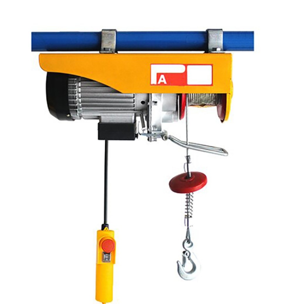 Small Electric Lifter 200kg-1200kg with Trolley & Wire Rope