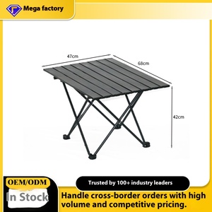 طاولة معدنية قابلة للطي محمولة للتخييم والنزهات من روايدا، مصنوعة من الفولاذ الكربوني، بقاعدة على شكل حرف V لشخصين، سهلة الاستخدام - Product Image 5