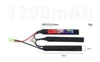 OEM bonne qualité batterie Lipo 350mAh 2S 7.4V pour Airsoft-pistolet pour modèle RC pour AK47 M4 Hpa Lithium AEG 4S 2P 3P batterie Paack