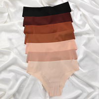 Celana Dalam Wanita Seamless Ice Silk Bikini Low Rise Breathable Laser Cut Underwear Summer Cooling Grosir