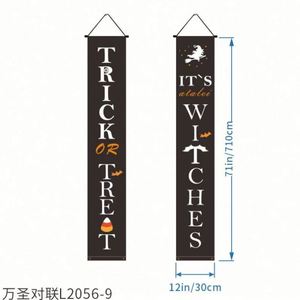 Custom Hanging <b>Banners</b> with ABS Poles Portable for Halloween Valentine's Day Thanksgiving & Various Festivals - Product Image 3