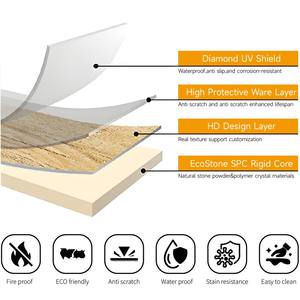 แผ่นผนัง SPC คุณภาพสูง ผลิตตามสั่ง กันน้ำ กันไฟ ทันสมัย เหมาะสำหรับห้องน้ำ ห้องนอน ห้องนั่งเล่น ลายหินอ่อน - Product Image 4