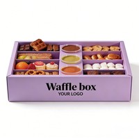 Boîte d'emballage jetable pour plats à emporter, boîte en papier réutilisable de qualité alimentaire, pour pique-niques, goûters, emballage de biscuits, boîte à dessert avec séparateurs