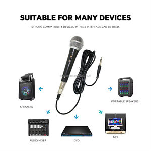 Microphone Dynamique Studio 58B Professionnel Filaire Karaoké Portable Dynamique 6.5mm pour Enregistrement Vidéo Karaoké - Product Image 3