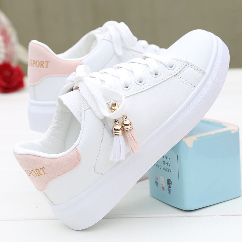 2024 Mới Màu Trắng Giày Đi Bộ Phong Cách Nền Tảng Sneakers Thời Trang Trọng Lượng Nhẹ Phụ Nữ Chống Trượt Không Thấm Nước Giản Dị Giày