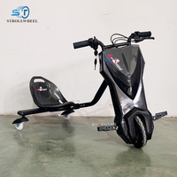 Trottinette à trois roues avec haut-parleur Bluetooth, 3 roues à éclairage LED, mini trottinette à trois roues à dérive, batterie 36V 4.4AH