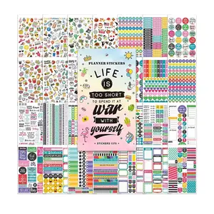 Custom Printing 2024 Monthly Weekly Planner Stickers Sheets Journal Decorative Paper Sticker Sheets