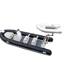 Bateaux en aluminium à pont ouvert Liya 5m-7.5m avec moteur hors-bord