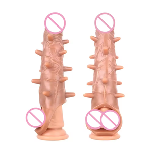 WU pénis Dick manchon réutilisable éjaculation retardée préservatifs de pointe jouets sexuels pour adultes pour hommes - Product Image 4