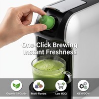 Cápsulas de Matcha Latte Orgánico Instantáneo, Textura Cremosa y Espumosa para Máquina de Espresso, Cápsulas de Té Endulzadas, Marca Privada, Bolsa/Caja a Granel