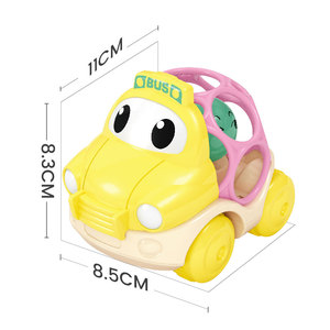 <span class=keywords><strong>Bonitos</strong></span> de <span class=keywords><strong>dibujos</strong></span> animados suave juguete de goma apaciguar mano de fricción de plástico bebé campana de coche sonajero juguete - Product Image 3