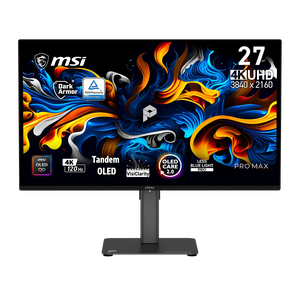 Nuevo Monitor <span class=keywords><strong>MSI</strong></span> PRO MAX 271UPX12G 2026 de 27 Pulgadas, 4K, 120Hz, QD-OLED, 0.03ms, HDR, Tipo-C, Antireflejo, Ergonómico para Negocios y Escritorio - Product Image 1