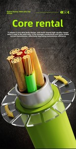 Pd 240W công suất cao sạc nhanh cáp dữ liệu di động hiển thị kỹ thuật số thông minh cho Type-C đến Type-C - Product Image 6