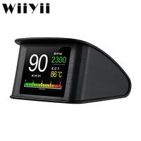Nouveau compteur numérique intelligent OBD2 P10 HUD pour voiture, affichage tête haute, outil de diagnostic de la vitesse excessive, du régime moteur et de la tension