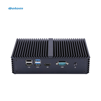 Router Qotom Q300G4 S05 con Software, 4 Puertos Gigabit LAN, Mini Computadora, Procesador Celeron/Core i3/i5 de 4ª/5ª Generación, Mini PC Firewall sin Ventilador