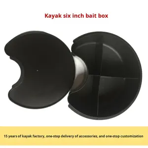 Accessoires de <span class=keywords><strong>kayak</strong></span>, boîte de rangement pour appâts de pêche étanche en plastique de 6 pouces - Product Image 4