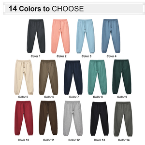 Pantalon de survêtement en molleton de coton 360 g/m² personnalisé unisexe pantalon de survêtement baggy pour hommes vente en gros - Product Image 2