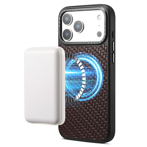 Funda de Teléfono Móvil de Cuero Genuino con Textura Tejida para Apple iPhone 17 Pro Max, Nueva Funda con Carga Magnética - Product Image 2