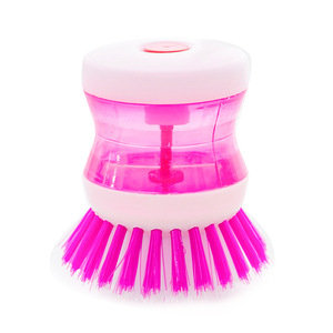 Automatic Liquid Dispensing Dishwashing Brush With Nylon Bristles For Pots And Pans Cleaning - Product Image 4