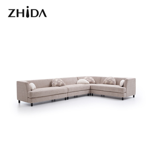 Роскошная итальянская вилла диван набор высокого качества Бархатная обивка минималистичный дизайн диваны для гостиной - Product Image 2