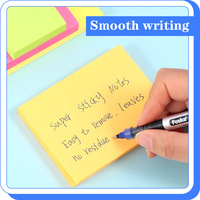 Blocs-notes autocollants Foska de tailles variées en couleurs néon vives, 100 feuilles par paquet, pour fournitures scolaires et de bureau