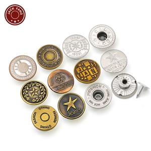KUNSHUO <b>Button</b> Factory Vintage Brass Metal Jeans <b>Button</b> and Rivets Iron Custom Logo Jacket Denim <b>Buttons</b> for jeans - Product Image 1