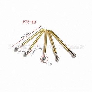 Sonde de test P75-E2/E3, pointe conique à ressort de 1,0 mm pour tests électroniques - Product Image 4