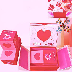 Biểu Tượng Tùy Chỉnh Thiết Kế Nổ Pop Lên Hộp Quà Tặng Pop Lên Nổ Confetti Confetti Bom Sinh Nhật Bất Ngờ Hộp Quà Tặng - Product Image 2