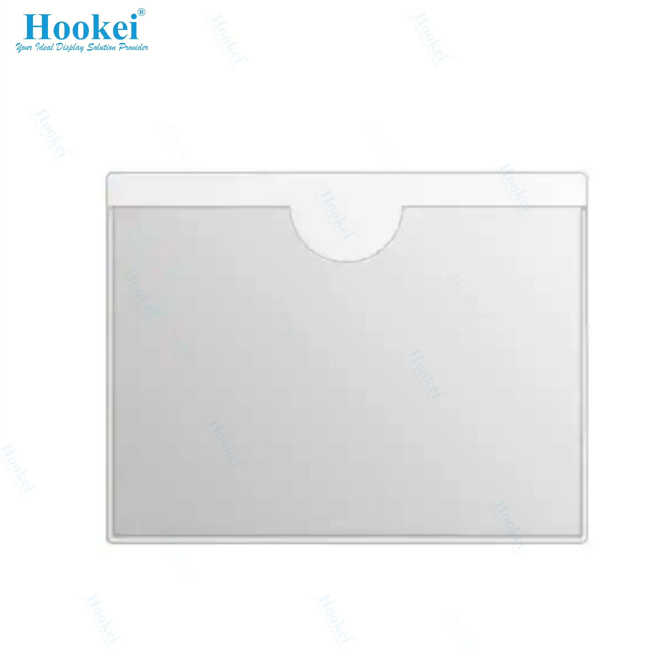 शीर्ष लोडिंग पैकिंग शिपिंग लेबल स्व-चिपकने वाला व्यवसाय कार्ड स्पष्ट पॉकेट आस्तीन फोटो इंडेक्स कार्ड प्लास्टिक लेबल धारकों