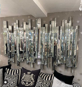 Specchio Decorativo di Lusso per <span class=keywords><strong>Soggiorno</strong></span>, Specchio da Parete con Effetto Diamante Frantumato per Casa e Hotel - Product Image 3