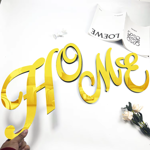 Autocollants en lettres italiennes 3D 20 cm, élégants autocollants muraux en alphabet italique, autocollants adhésifs DIY pour la décoration de la maison et l'art de bureau - Product Image 4