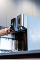 Distributeur d'eau chaude/froide électrique à osmose inverse (RO) avec machine à glaçons - Ébullition instantanée en 3 secondes, écran HD 5 pouces, pour eau du robinet, hôtels/usage commercial