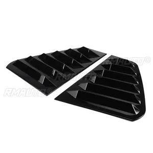 Glossy Black Rear <b>Window</b> Louver Shutter <b>Cover</b> Trim for VW for GOLF MK7 MK7.5 2014-2019 - Product Image 3