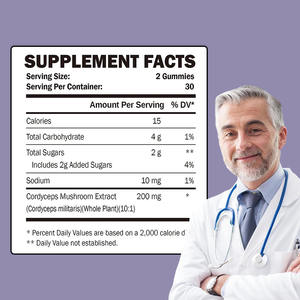สารต้านอนุมูลอิสระต่อต้านริ้วรอยของผู้หญิงและผู้ชายกัมมี่เพื่อช่วยในการต่อต้านริ้วรอยและอาหารเสริมลูกกวาดเพื่อสุขภาพของผู้หญิงและผู้ชาย - Product Image 2