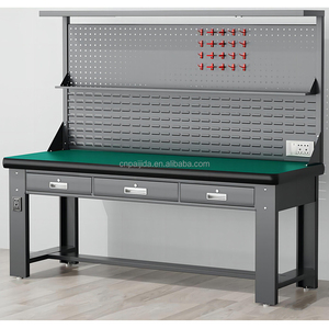 <span class=keywords><strong>Banco</strong></span> <span class=keywords><strong>de</strong></span> <span class=keywords><strong>Trabajo</strong></span> Resistente, Industrial, Antiestático, <span class=keywords><strong>de</strong></span> Acero Laminado en Frío, para Trabajos Mecánicos y Eléctricos - Product Image 1