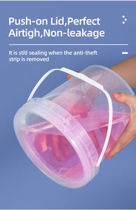 20L Высокое качество круглое пластиковое ведро PP пищевой на заказ с крышками логотип печать - Product Image 5